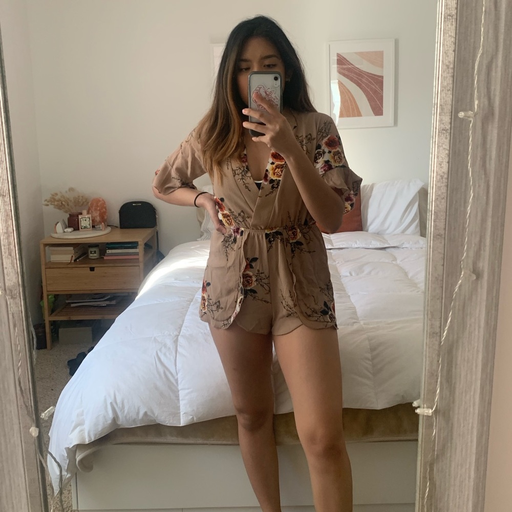 Blush Flower Romper